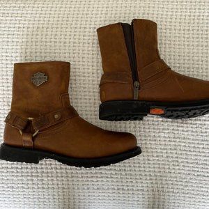 Harley Davidson Brown Leather Boots